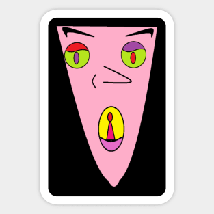 Pink face Sticker